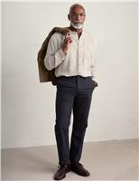 Pure Linen Grandad Collar Shirt