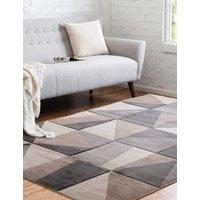 Carved Triangles Rug