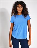 Beyond Yoga Featherweight On The Down Low T-Shirt Blue