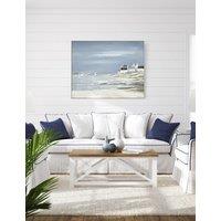 Calm Harbour Rectangle Framed Art