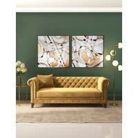Set of 2 Kaleidoscope Square Framed Art