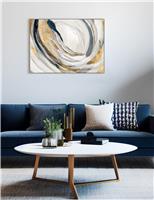 Whirl Rectangle Framed Art