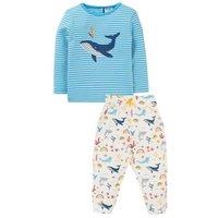 2pc Pure Cotton Whale Outfit (0-2 Yrs)