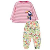 2pc Pure Cotton Striped Bird Outfit (0-24 Mths)