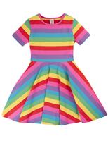 Cotton Rich Rainbow Stripe Dress (0 Mths4 Yrs)