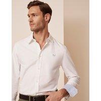 Crew Clothing Pure Cotton Oxford Shirt White