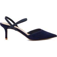 Dune London Sparkle Stiletto Heel Pointed Court Shoes Navy