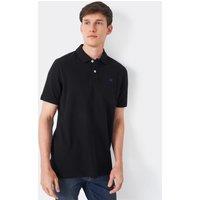 Crew Clothing Pure Cotton Piqu Polo Shirt Black