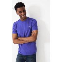 Crew Clothing Pure Cotton Crew Neck T-Shirt Medium Blue