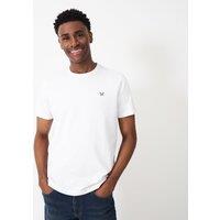 Crew Clothing Pure Cotton Crew Neck T-Shirt White