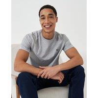 Crew Clothing Pure Cotton Crew Neck T-Shirt Grey Marl