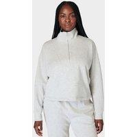 Sand Wash Modal Blend Half Zip Sweatshirt