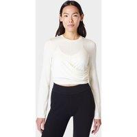 Modal Rich Round Neck Wrap Front Top