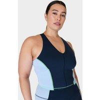 Power Colour Block V-Neck Racerback Vest Top