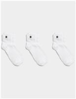 3pk Essentials Cotton Rich Ankle Socks