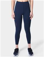 Sweaty Betty Aerial Power UltraSculpt Mesh 7/8 Leggings Navy