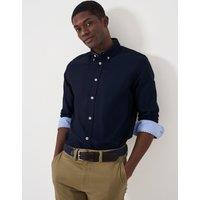 Crew Clothing Slim Fit Pure Cotton Oxford Shirt Dark Navy