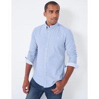 Crew Clothing Slim Fit Pure Cotton Oxford Shirt Light Blue
