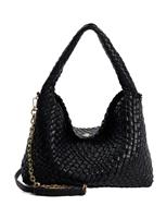 Woven Chain Strap Shoulder Bag