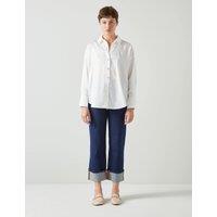 Pure Cotton Collared Button Through Shirt