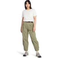 Timberland Cotton Rich Utility Balloon Trousers Dark Khaki