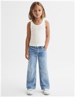 Pure Cotton Ribbed Vest (4-14 Yrs)