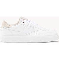 Reebok Court Advance Bold Leather Lace Up Trainers White Mix