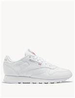 Reebok Classic Leather Lace Up Trainers White Mix