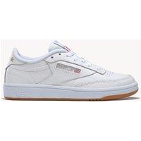 Reebok Club C 85 Leather Lace Up Trainers Grey Mix