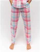 Pure Cotton Checked Pyjama Bottoms