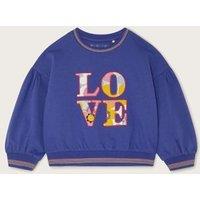 Pure Cotton Love Slogan Sweatshirt (7-13 Yrs)