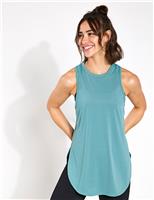 Zela Racer Back Relaxed Longline Vest Top