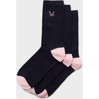 3pk Embroidered Ankle High Socks