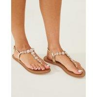 Sparkle Flat Toe Thong Sandals
