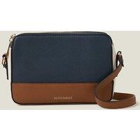 Faux Leather Colour Block Cross Body Bag