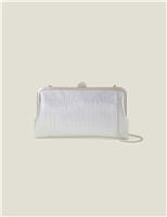 Metallic Chain Strap Clutch Bag