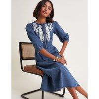 Cotton Rich Embroidered Skater Dress