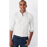 Crew Clothing Slim Fit Pure Cotton Oxford Shirt White