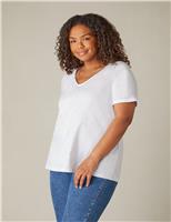 Pure Cotton V-Neck T-Shirt