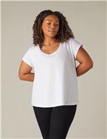 Pure Cotton Scoop Neck T-Shirt