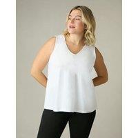 Pure Cotton V-Neck Relaxed Vest