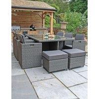 Paris 10 Seater Rattan Garden Cube Dining Set