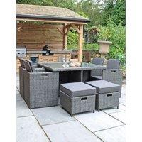 Paris 8 Seater Rattan Garden Cube Dining Set