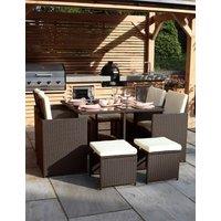 Cannes 8 Seater Rattan Garden Cube Dining Set