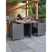 Nevada 4 Seater Rattan Garden Cube Dining Set