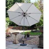Crank and Tilt LED Strip Parasol