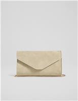 Suede Clutch Bag