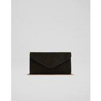 Suede Clutch Bag