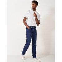 Crew Clothing Slim Fit 5 Pocket Jeans Medium Blue