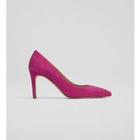 Suede Stiletto Heel Pointed Court Shoes